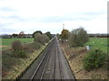 Railway towards Chester in CW2 8TD
