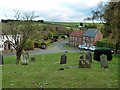 View east from the churchyard, Scalford in LE14 4DN