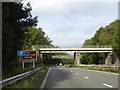 Railway bridge over A590 in Levens and Crooklands Ward