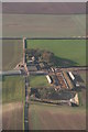 Farm, cattle yard and old quarry near South Elkington: aerial 2016 in Elkington