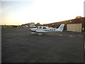 Light plane at Fairoaks Airport in GU24 8HU