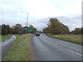 Newcastle Road approaching Cheerbrook Roundabout in CW5 7HN