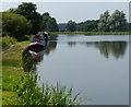 Narrowboats moored at Tixall Wide in ST18 0RJ