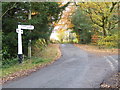 Junction of Broxmead and Pickwell Lanes in Cuckfield, Bolney & Ansty Ward