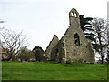 The ruin of St Margaret's church, Bayfield Hall in Letheringsett with Glandford
