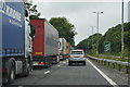 Queueing lorries, A2 in CT16 2EU