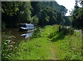 Narrowboat on the Staffordshire and Worcestershire Canal in ST19 5RE