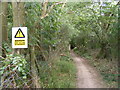 Footpath from Preston enters woods near Lady Grove in SG4 8DA