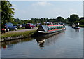 Narrowboats moored on the Staffordshire and Worcestershire Canal in ST19 5NT