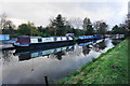 Narrowboats moored by Wolverhampton Boat Club in WV8 2JF