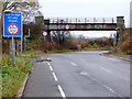 Blackstoun Road railway bridge in PA3 1DL