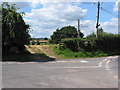 Road junction at Wyelea in HR9 6PZ
