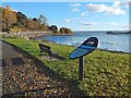 Interpretation panel by the shore at Rhu in G84 8RE
