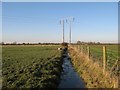 Ditch with pylon in LL18 5UE