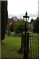 Lamppost at Holy Trinity churchyard in HP9 2QH