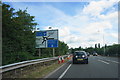 The A4440 approaching Junction 6 on the M5 in WR3 8ZF