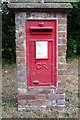 Close up, George V postbox on Upper Green, Tewin in AL6 0LN