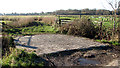 Concrete farm bridge over a drainage ditch in Marshes Ward