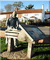 Statue of a boat builder in Reedham