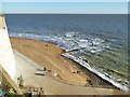 Small beach near high tide, Ramsgate in CT11 8FB