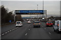 M8 westbound towards junction 25A in G51 4GA