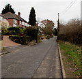 End of the pavement, St Godwald's Road, Bromsgrove in B60 3DH