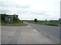 Bus stop and shelter on Cambridge Road (A1307) in CB22 3UY