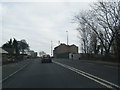 A62 Leeds Road heading east in WF14 0DB
