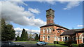 Clock tower at former Parkside Hospital, Macclesfield in SK11 8ST