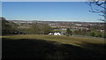 Newcastle under Lyme - View NE towards Keele Rd Roundabout from The Cloughs trig point in ST5 2GE