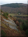 Rock slab below Brock Crag in Satterthwaite