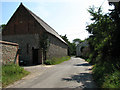 Grove Road past Church Farm, approaching B1159 in NR12 9ST