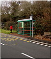 Bute Place bus stop and shelter, Cwm Nant Gwynt in NP11 3JQ
