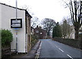 Old road sign on Main Street, Embsay in BD23 6RR
