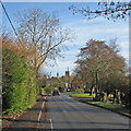 Thriplow: School Lane in December in SG8 7RJ