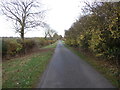 Looking north east on Fosse Way Roman Road in LE17 5EL