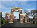 Entrance to the Federation Jewish Cemetery, Rainham in RM13 9ER