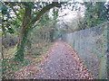 Footpath on the edge of Hornchurch Country Park in RM12 6FE