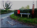 Weston Green Crossroads Postbox & Weston Green Road sign in NR9 5WR