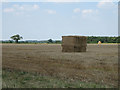 Big bales stacked and ready for transport in PE32 2RT
