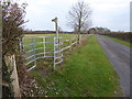 Kissing gate where footpath leaves driveway in RH13 8HL