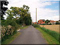 Footpath and lane in front of houses. in S66 1EA
