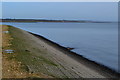 Sea wall at Oxey Marsh in SO41 8AE