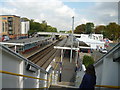 Elstree & Borehamwood station: looking north from footbridge in WD6 1HG