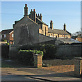 Cottenham: the rear of Moreton's Charity Almshouses in CB24 8TX