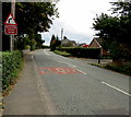 Warning sign - bend - reduce speed now near Stapeley in Nantwich South and Stapeley Ward