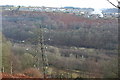 Transmission lines across the Ebbw Valley in Crumlin Community