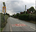 Maximum speed 20 when lights show, Broad Lane, Stapeley in Nantwich South and Stapeley Ward