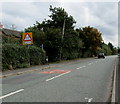 Warning sign - school, Stapeley in Nantwich South and Stapeley Ward