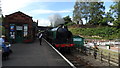 Rothley Station, Great Central Railway, Leics - Engine 777 entering station in Rothley Brook Ward